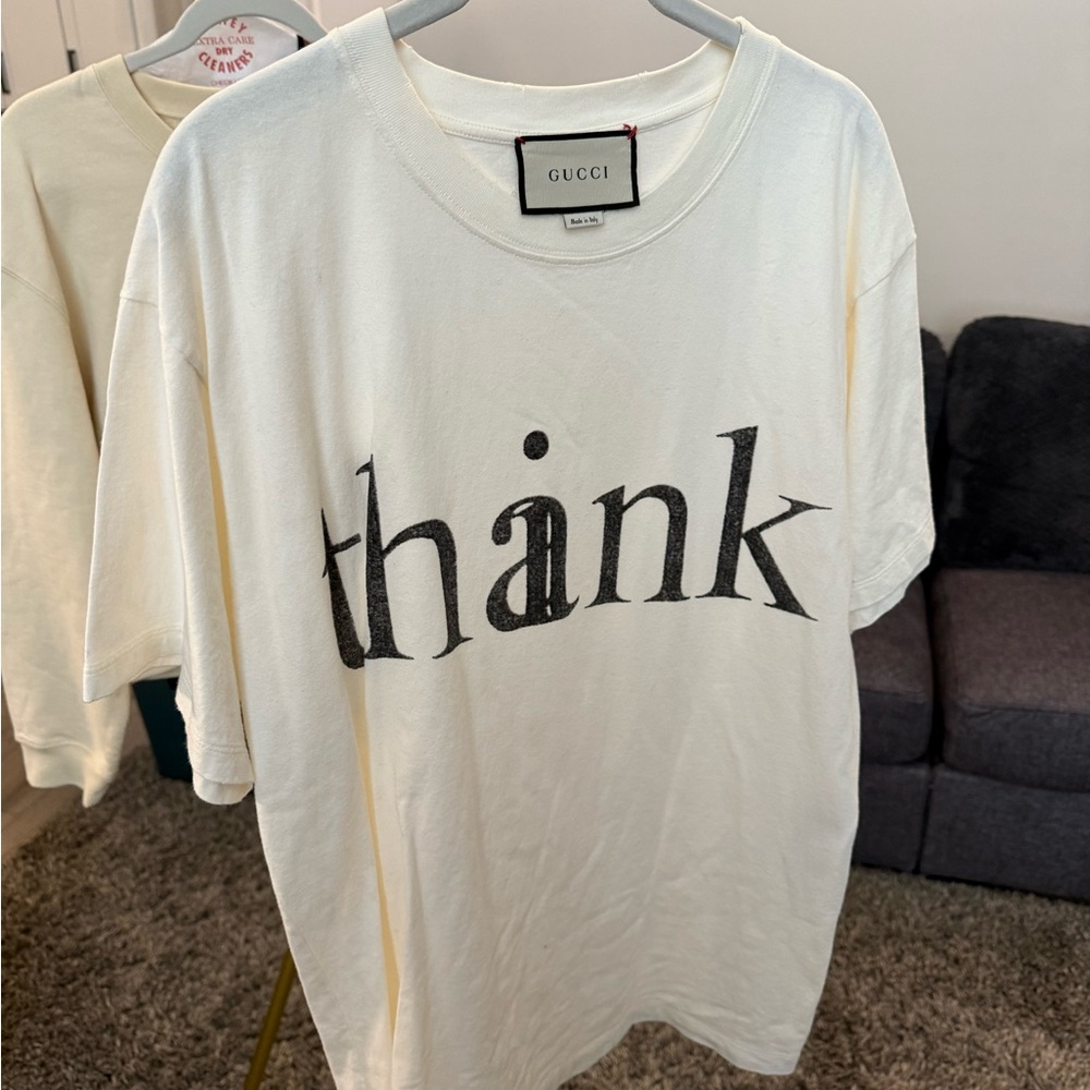 Gucci Cream Thank You Tee
